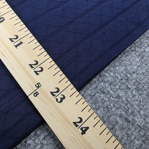 Reebok Classic Polo Shirt Womens Medium Navy Blue Raglan Performance Athletic - Picture 7 of 16